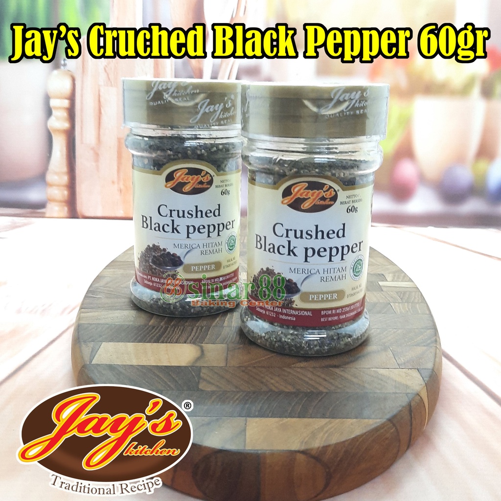 

Jay's Crushed Black Pepper 60gr