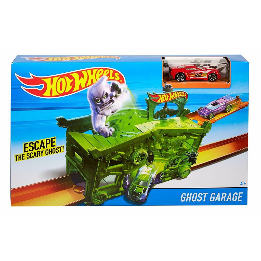 Hot Wheels GHOST GARAGE Fold Out Play Set HW Hotwheels Track Lintasan Mainan Mobil Mobilan