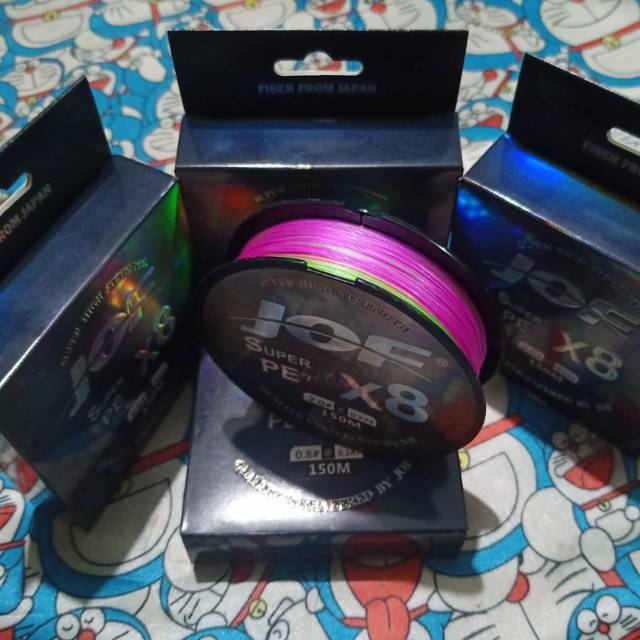 SENAR SUPER PE MULTICOLOR JOF X8/X9 SUPER HIGH STRENGTH FIBER FROM JAPAN