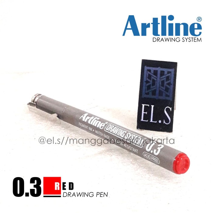 

Pendrawing- Artline Drawing System 03 Red ( Drawing Pen ) -Drawing-Pen.