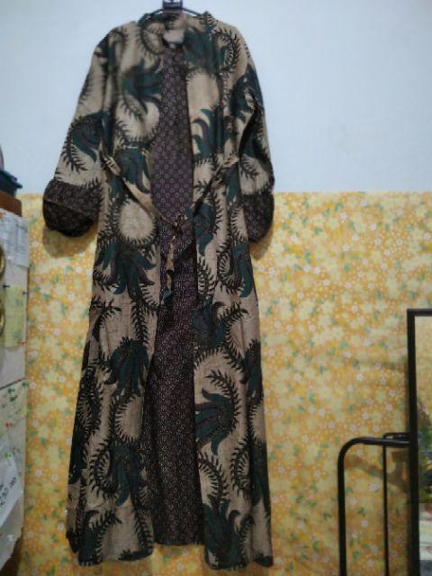 Gamis Piyas Monochrome - Gamis Batik Ori Pekalongan