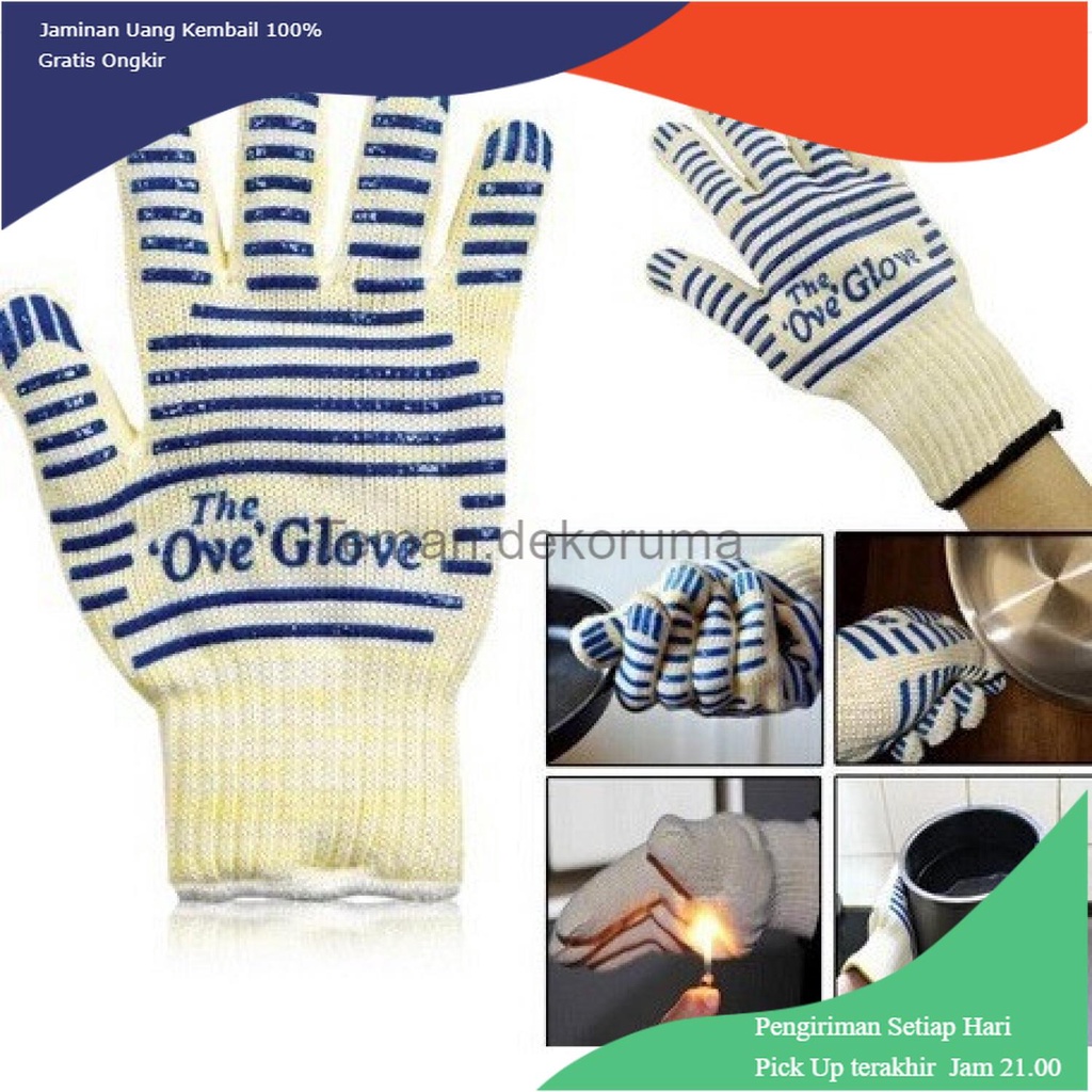 TD-AI OVE Sarung Tangan Oven Masak Heat Resistant Oven Gloves - 540F