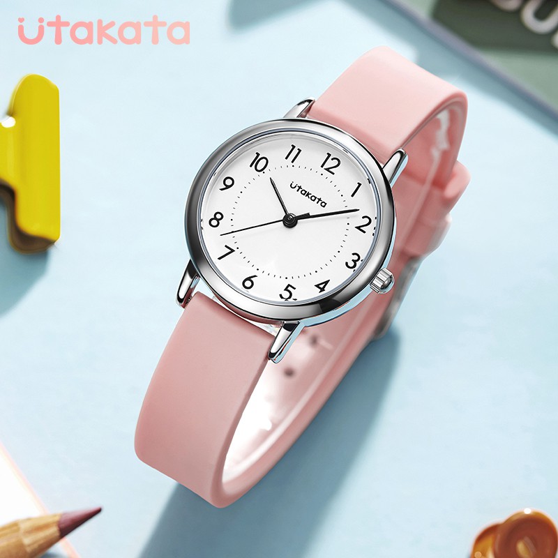 UTAKATA A0001 Jam Tangan Wanita Analog Tali Silicone WATCHKITE WKOS