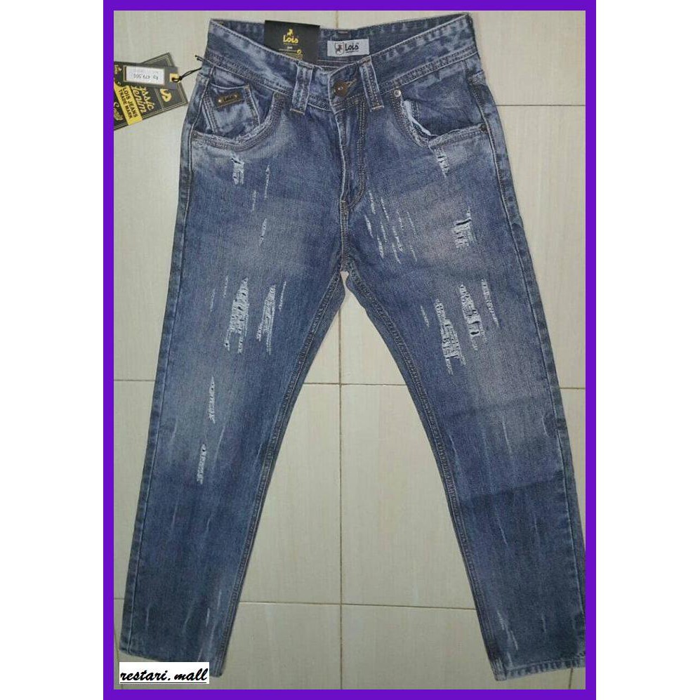 SNAEJAIRP- CELANA LOIS ORIGINAL RIPPED SOBEK TAK TEMBUS -ORIGINAL.