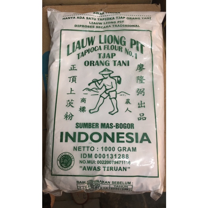 

Ds11D Tepung Tapioka Liauw Liong Pit / Sagu Cap Tani (1Kg) G6B040B