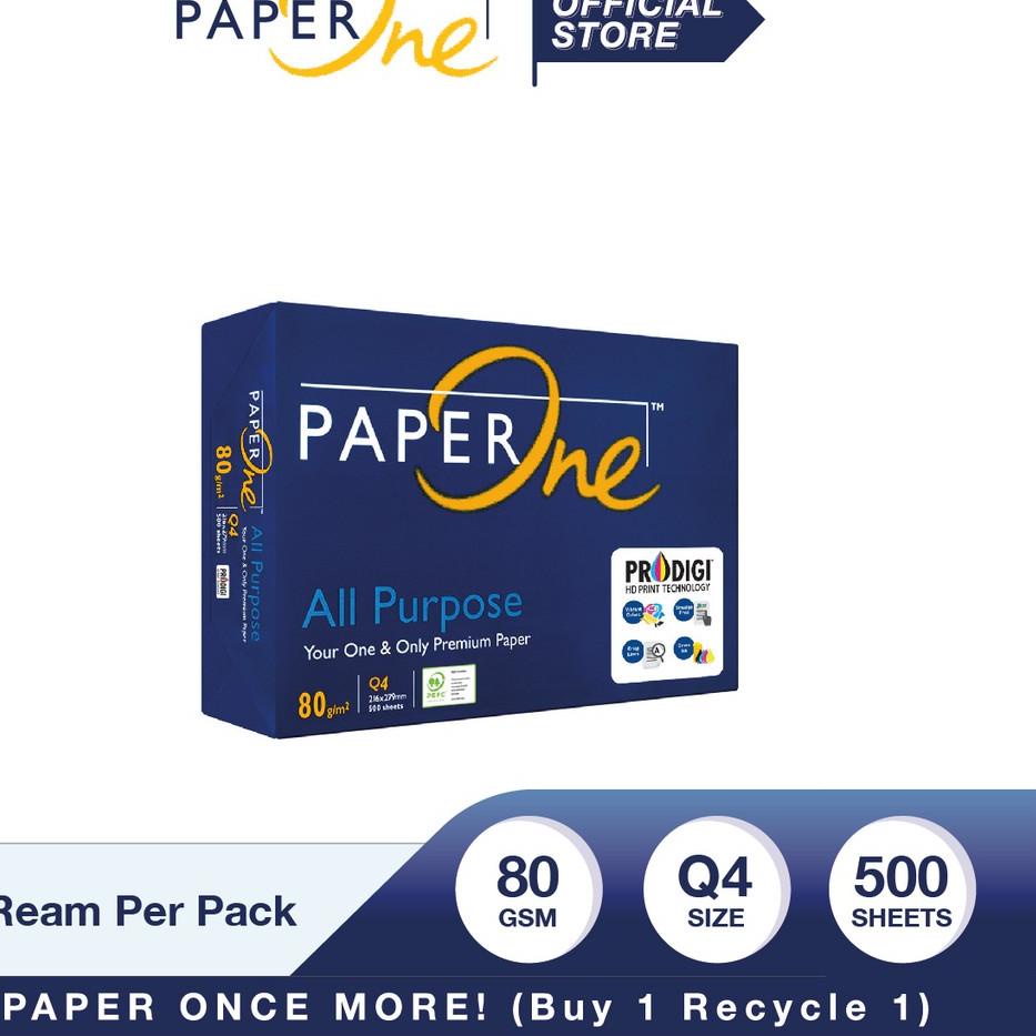 

Terlaris ETTTF PaperOne Kertas Quarto 80gr All Purpose 1 Rim (500 lembar) Kertas HVS Q4 Kertas Fotocopy 41 Harga Termurah