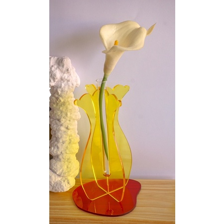 Acrylic vase tabung kaca by Yeele