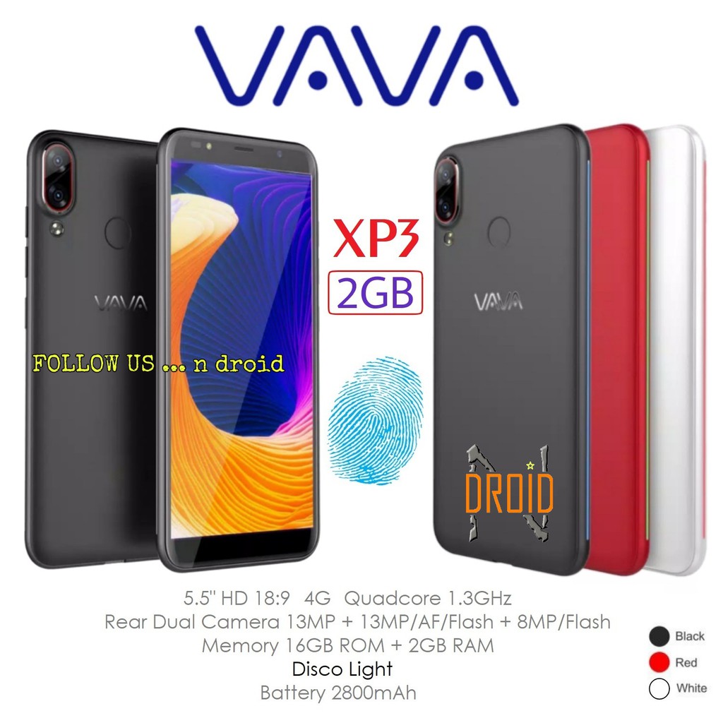 Fingerprint Vava Xp3 4g Ram 2gb Rom 16gb Smartphone Hp Vava Xp3 Hp Android Murah Shopee Indonesia