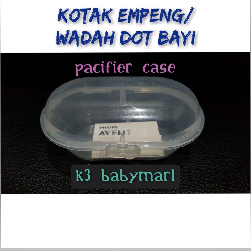 Tempat empeng bayi kotak penyimpanan dot bayi baby soother pacifier storage box kompeng anak avent original mika bisa disteril microwave k3 babymart