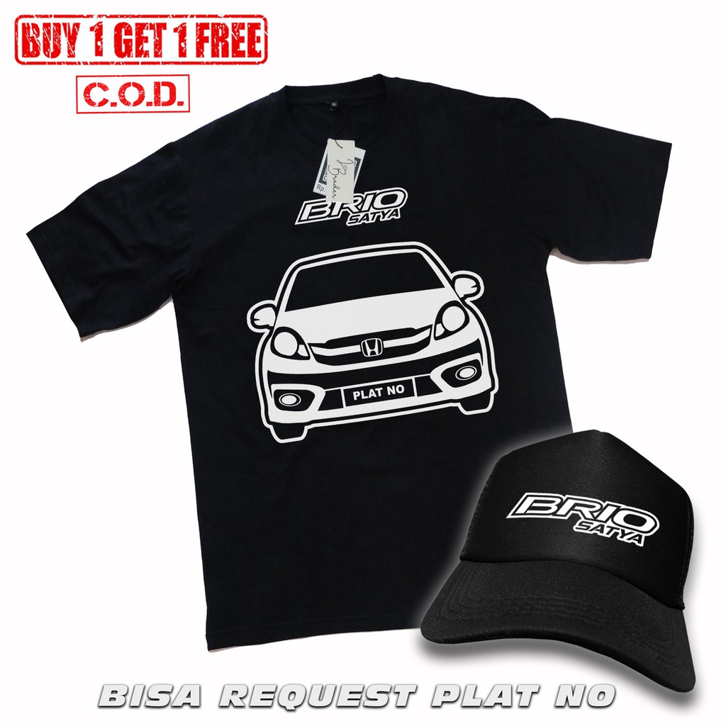Kaos Honda Brio + Topi Brio