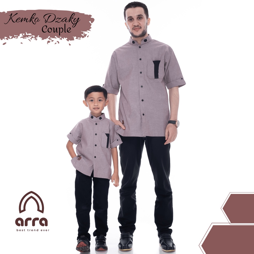 Baju Koko Couple Ayah Anak Koko Kurta Pakistan Baju Kopel Koko Ayah dan Anak Arra Dzaki