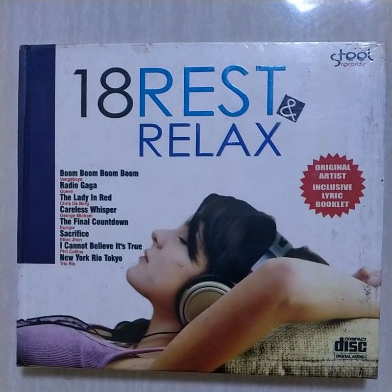 CD 18 Rest & Relax. Campuran Oldies Barat. Harga: Rp 85.000