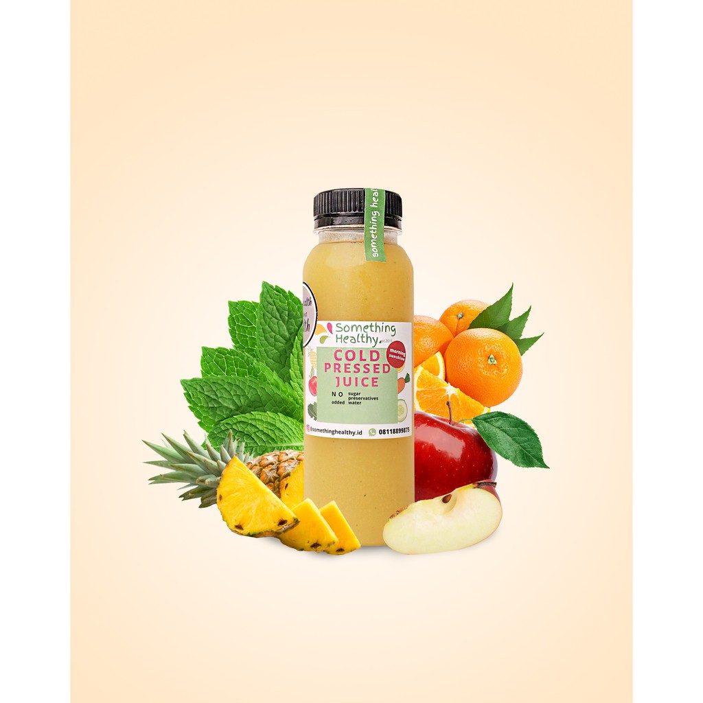 

MORNING SUNSHINE - JUS – COLD PRESSED JUICE BY SOMETHING HEALTHY