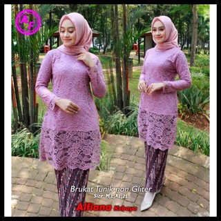 Stelan Brokat  Baju  Kurung Shopee  Indonesia