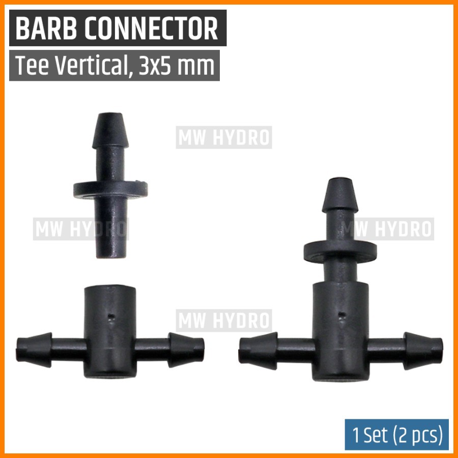 10 pcs Tee Connector 3 mm / 5 mm - Micro Tee