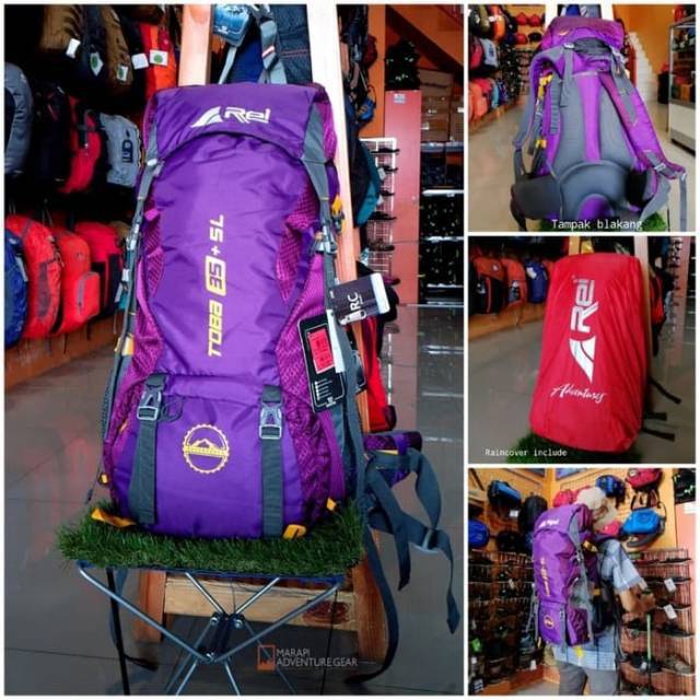 Tas Semi Carrier Rei toba 40L Tas Ransel Rei Toba Tas Gunung Rei Original