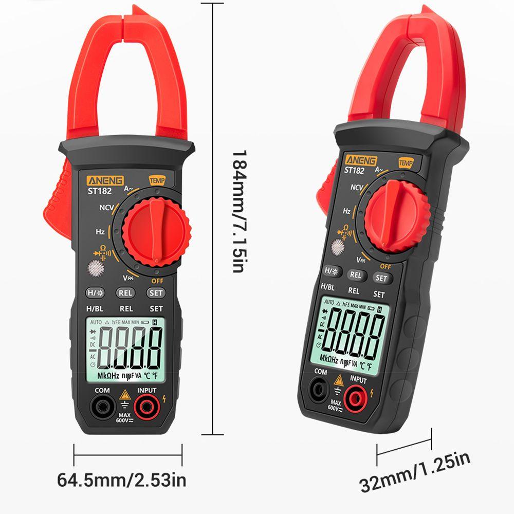 Solighter Digital Clamp Meter Ammeter Multifungsi NCV Ohm Test Tester Arus Listrik