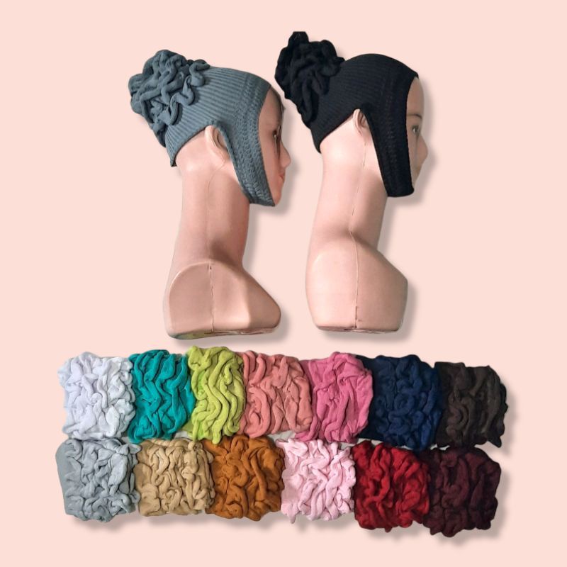 HASTARI CIPUT RAJUT ANBUD KONDE / inner hijab rajut konde cempol anbud