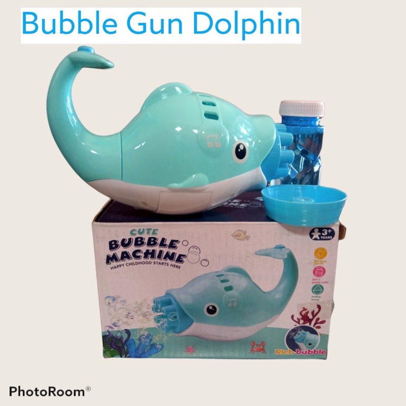 Mainan Anak BubbleGuns Dolphin 9Mata /Pistol Gelembung