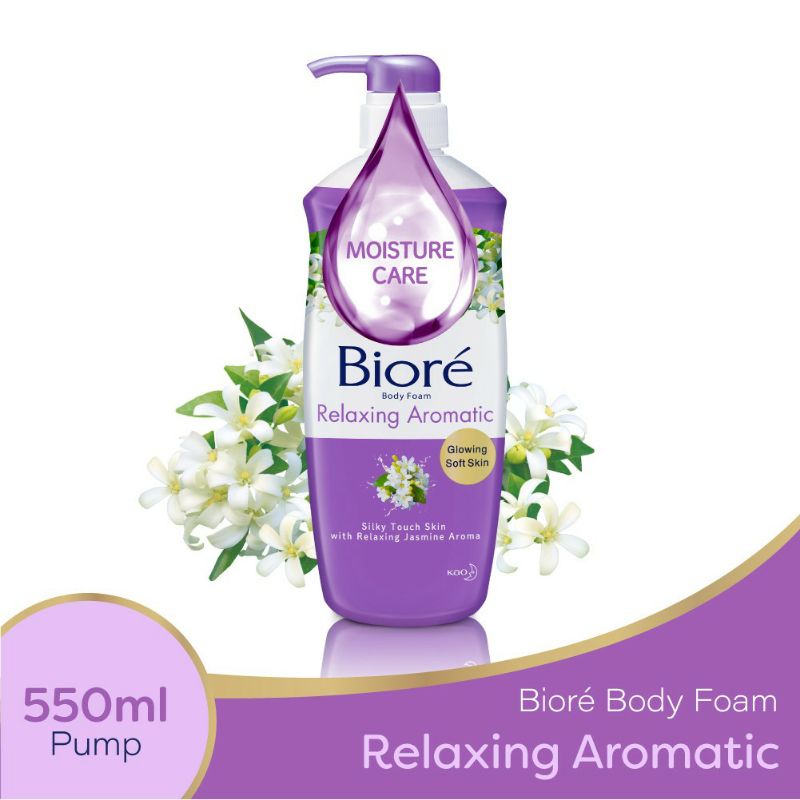 Biore Beauty Body Foam Relaxing Aromatic Sabun Mandi Cair Botol Pump 550 ml