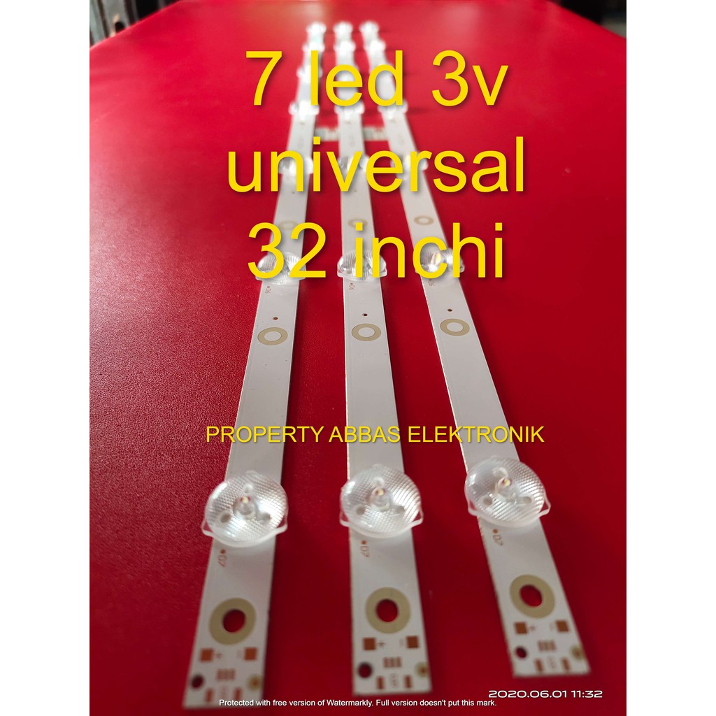 led backlight multi universal 32 inchi  7 kancing 7 led 3v universal multi