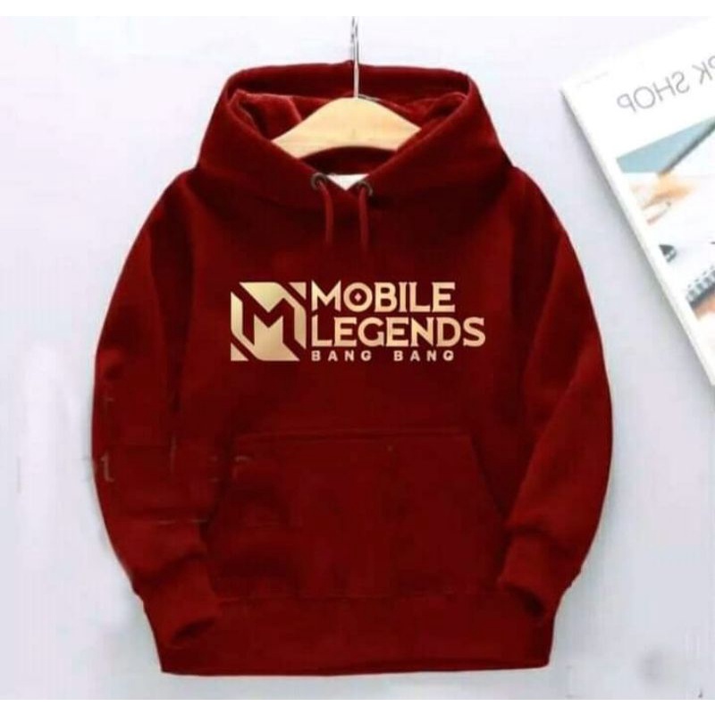 jaket sweater hoodie anak laki laki Mobil Legend usia 9-12th