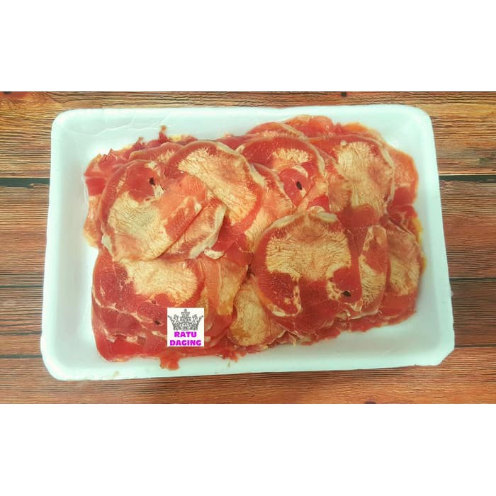 

LIDAH SAPI AUST SLICE / OX TONGUE / GYU TAN SLICE @250gram