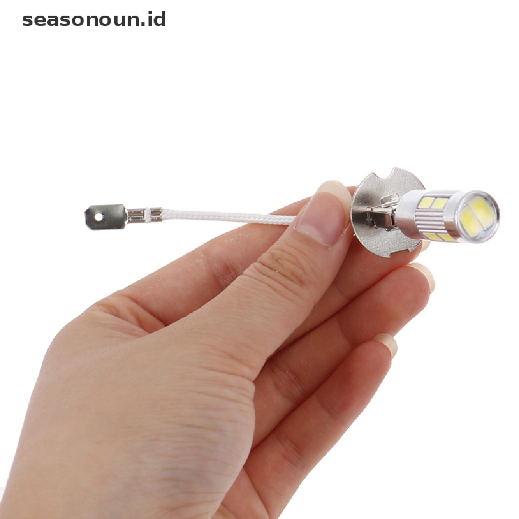 (seasonoun) 2pcs Lampu Kabut LED H3 High Power Tahan Lama Untuk Mobil