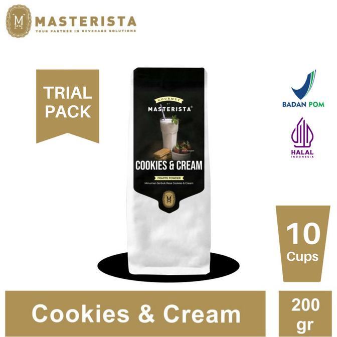 

(:(:(:(] Bubuk Minuman Masterista Cookies & Cream 200gram