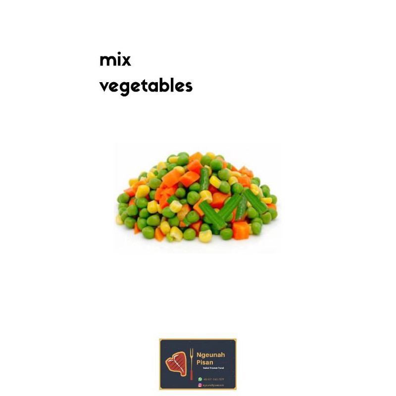 

Mix vegetable 250 gram