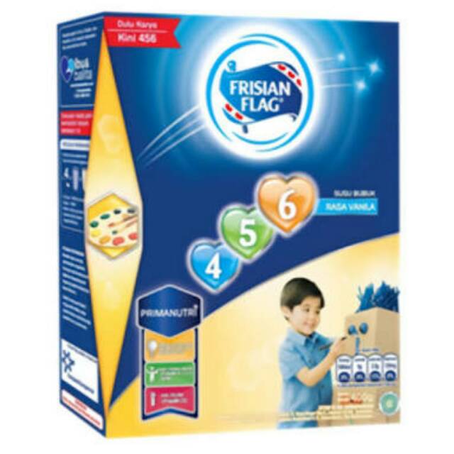 Frisian Flag 456 kemasan 400 & 800gr rasa Vanila,  Madu,  Coklat