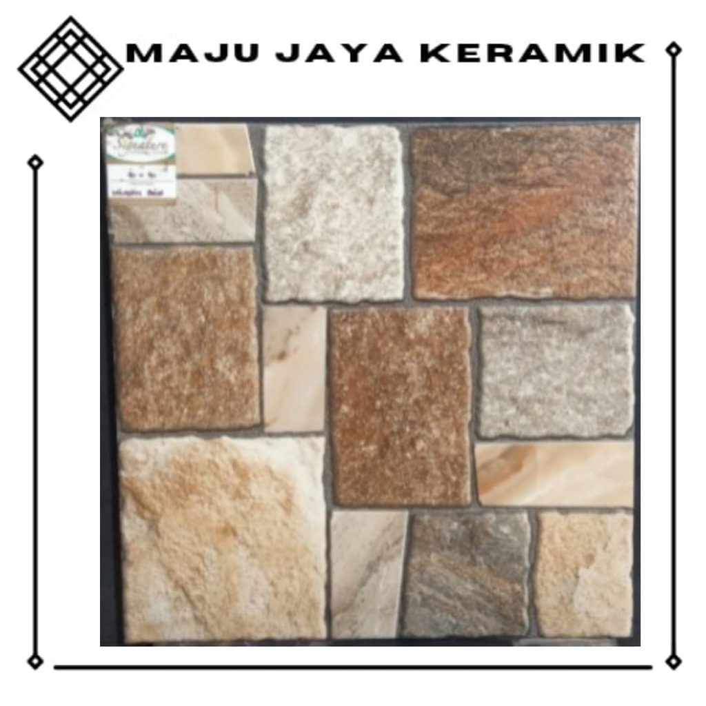 KERAMIK LANTAI 40X40 KASAR | KERAMIK TERAS 40X40 | KERAMIK GARASI 40X40 | MOTIF BATU