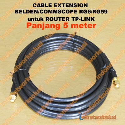 TP-LINK ROUTER CABLE EXTENSION KABEL EKSTENSION BELDEN/COMMSCOPE (5M)