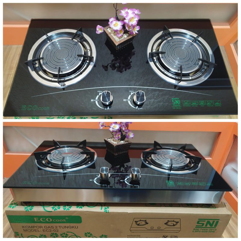 Kompor Tanam Eco Cook 2 Tungku Api Bara EC2-02