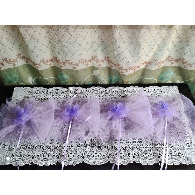 hiasan cake hantaran/tile pita hantaran/hiasan box hantaran(harga/pcs)