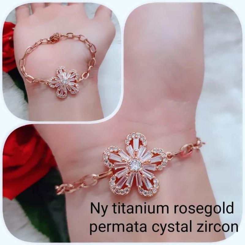 Gelang Titanium Rose gold