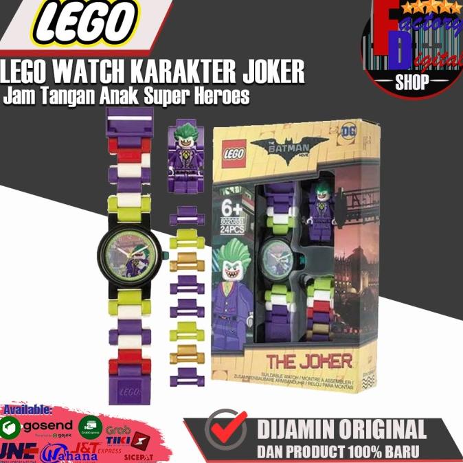 Jam Tangan Anak Lego Watch Karakter Super Heroes THE JOKER Original
