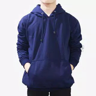 Switer Polos Topi Hoodie Pria Bahan Tebal Ukuran XL XXL jaket Pria Polos Topi Tebal Murah Jumbo