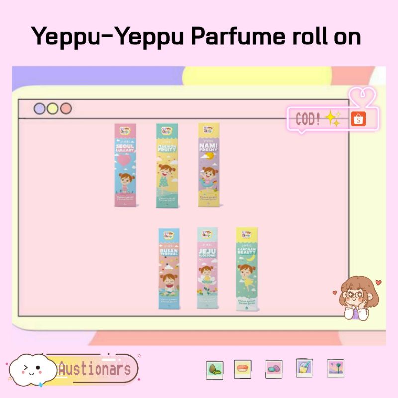 Yeppu-Yeppu x Chingu Parfume Roll On 6ml/Parfum kiyowo siscakohl bibit parfum korea