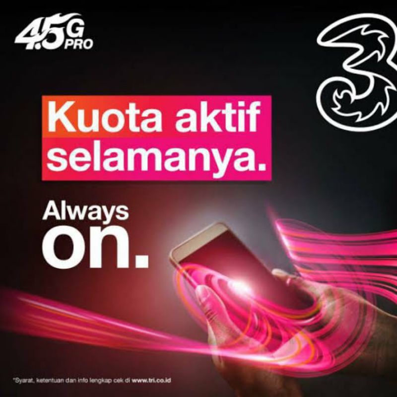 Kuota tri AON jumbo 50gb 80gb 150gb 300gb