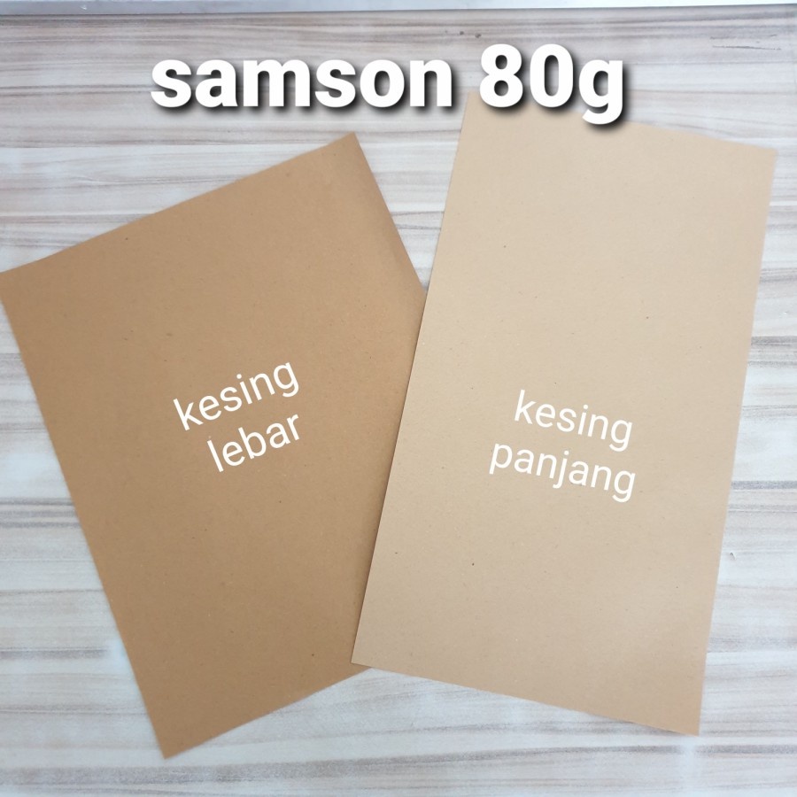 

samson kraft 80g kesing panjang lebar cover nota
