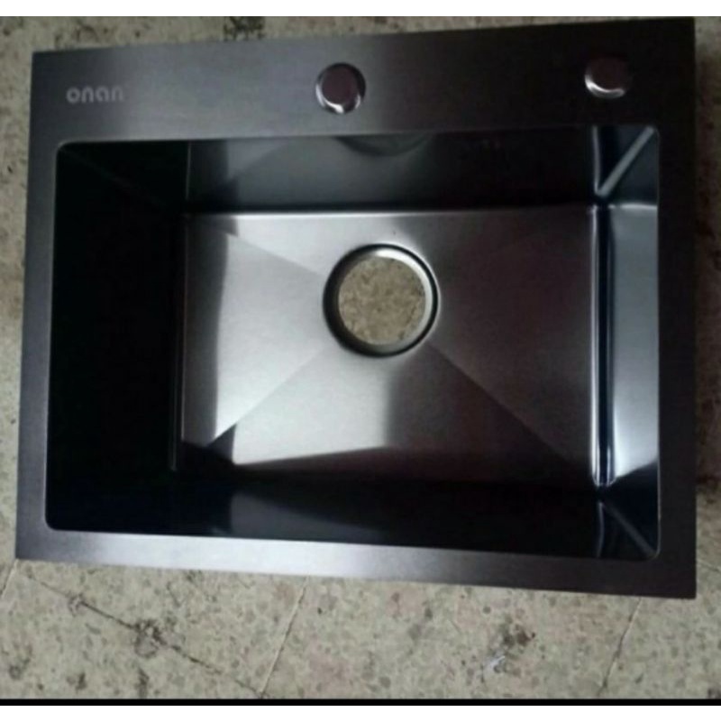 kitchen sink onan 6045 black bak cuci piring original onan