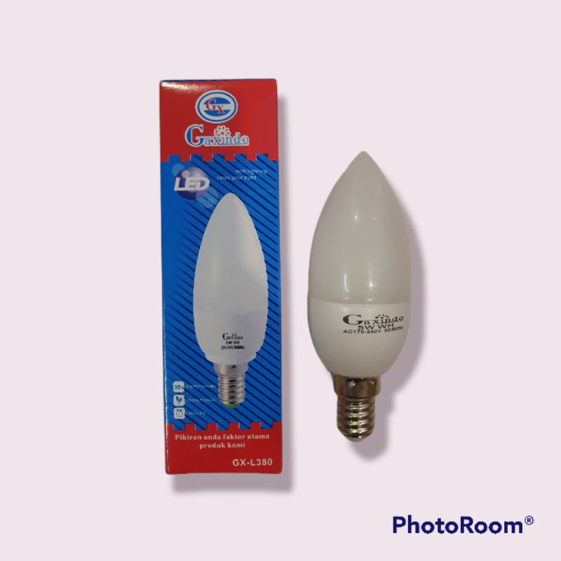 Lampu Led Candle Putih Susu  E14 5 Watt Putih