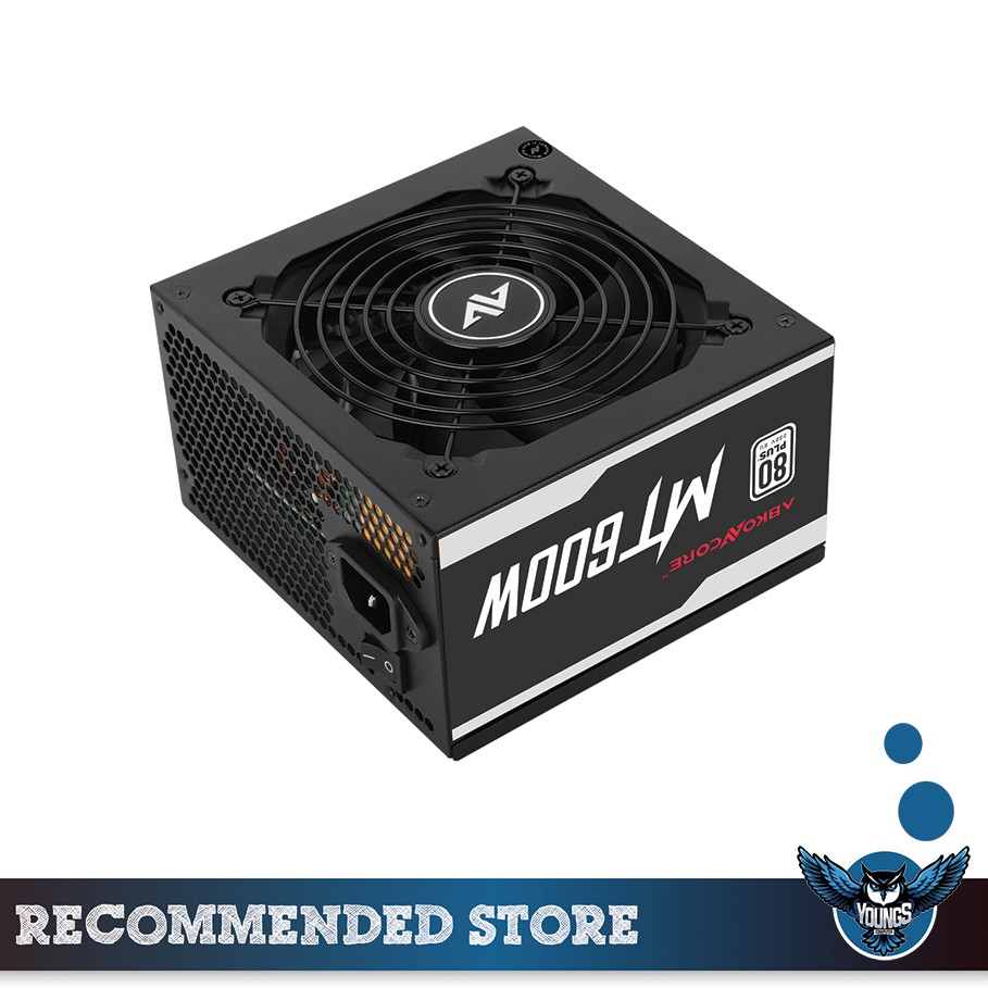 PSU ABKONCORE MIGHTY 600W 80+ Full Modular Power Supply Garansi 7 Tahun