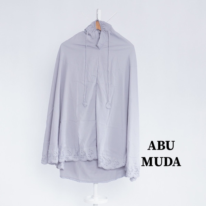 Mukena Anak sitiKhadijah Pasteleena Coklat Muda - ABU PASTEL