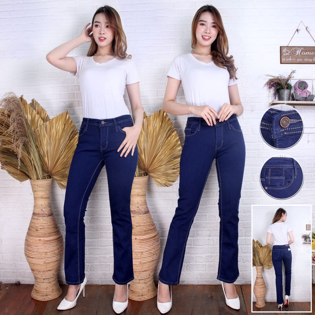 FWR - CUTBRAY SOFTJEANS WANITA / BASIC JEANS / SEMI CUTBRAY DENIM