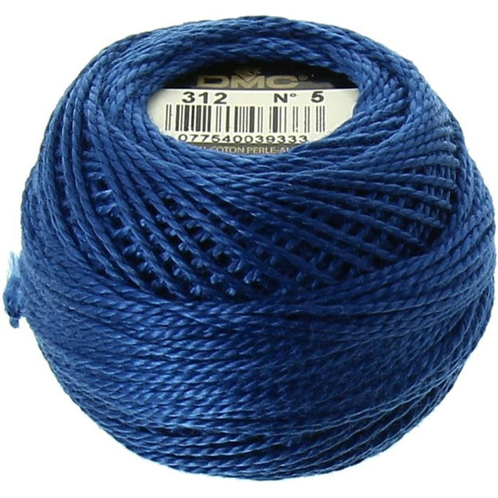 Benang Sulam DMC Art 116 Cotton Perle Pearl Ball Size 5 Kode 312