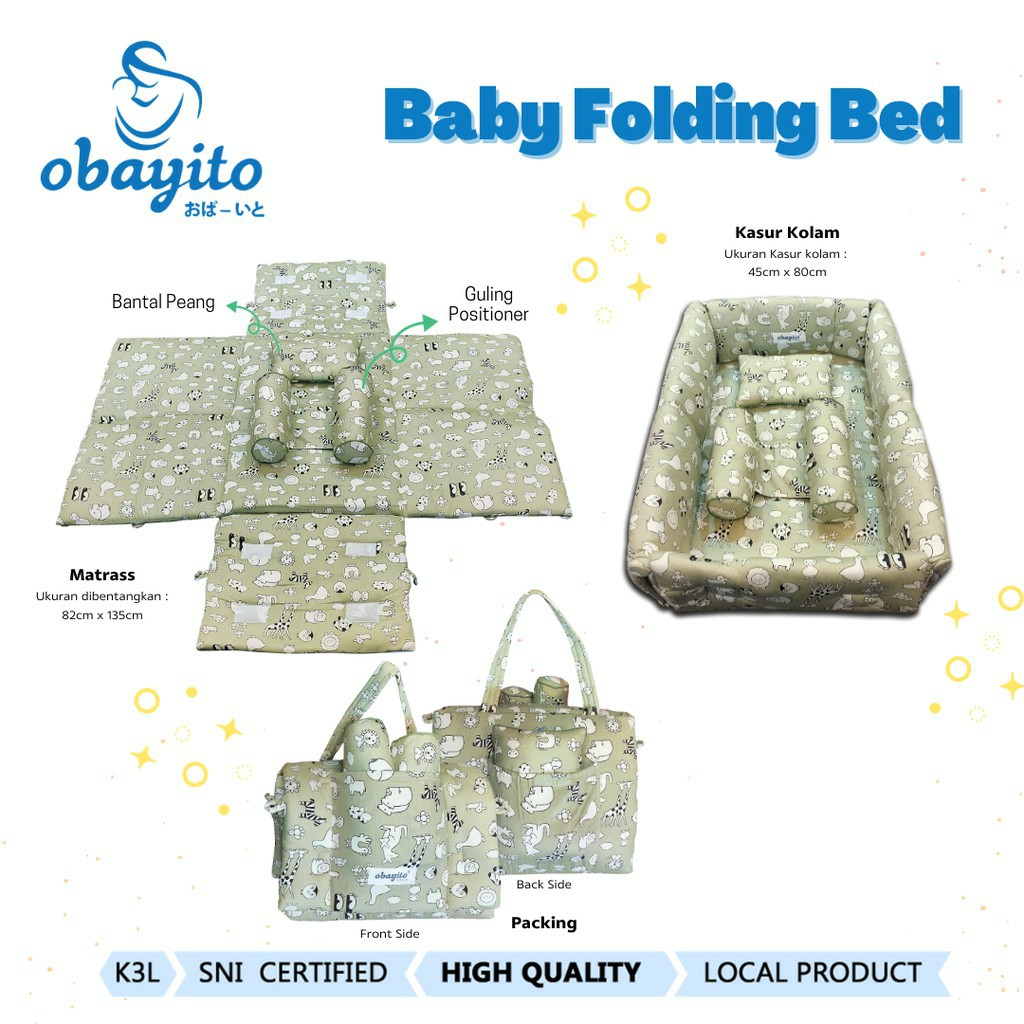 Obayito Baby Folding Bed (OB-0107)