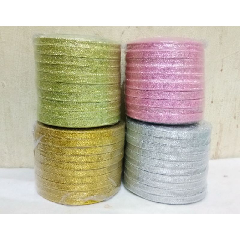 

pita glitter metalik 1/4inc per roll merk eagle