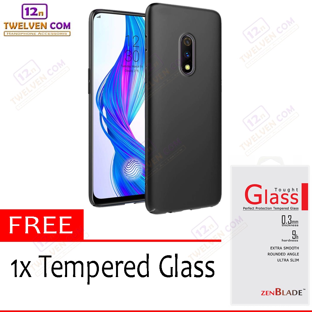 [FLASH SALE] Case Slim Matte Softcase Realme X - Free Tempered Glass